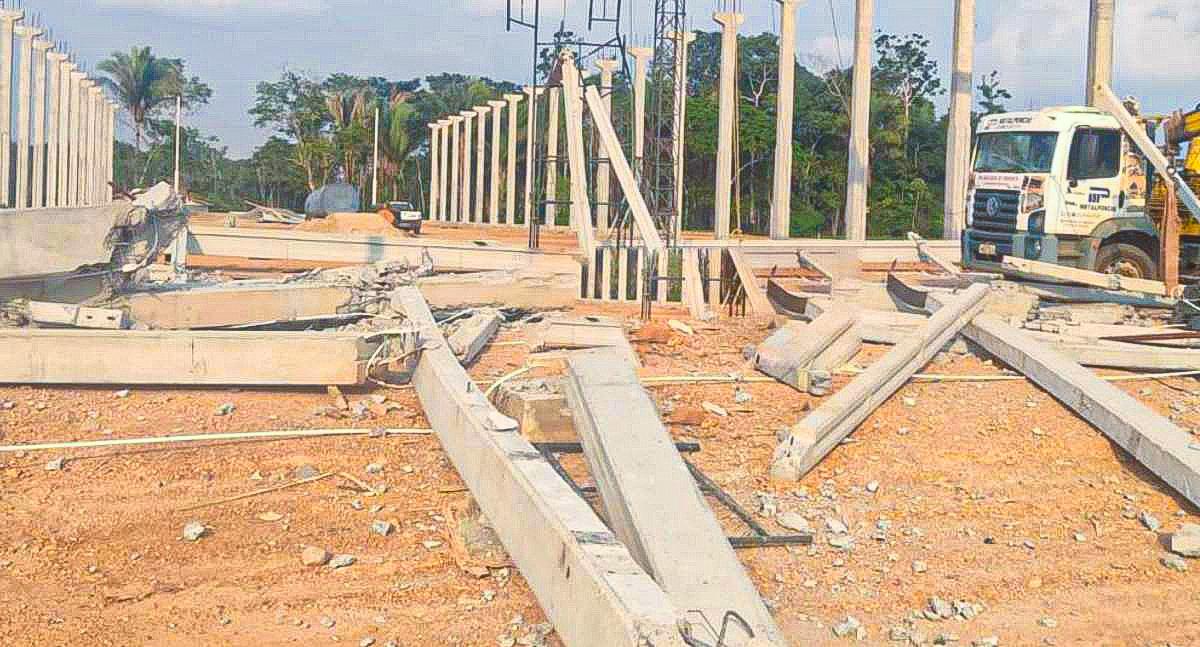 TRAGÉDIA EM JI-PARANÁ: DESABAMENTO DE ESTRUTURA DE CONCRETO DEIXA DOIS OPERÁRIOS MORTOS