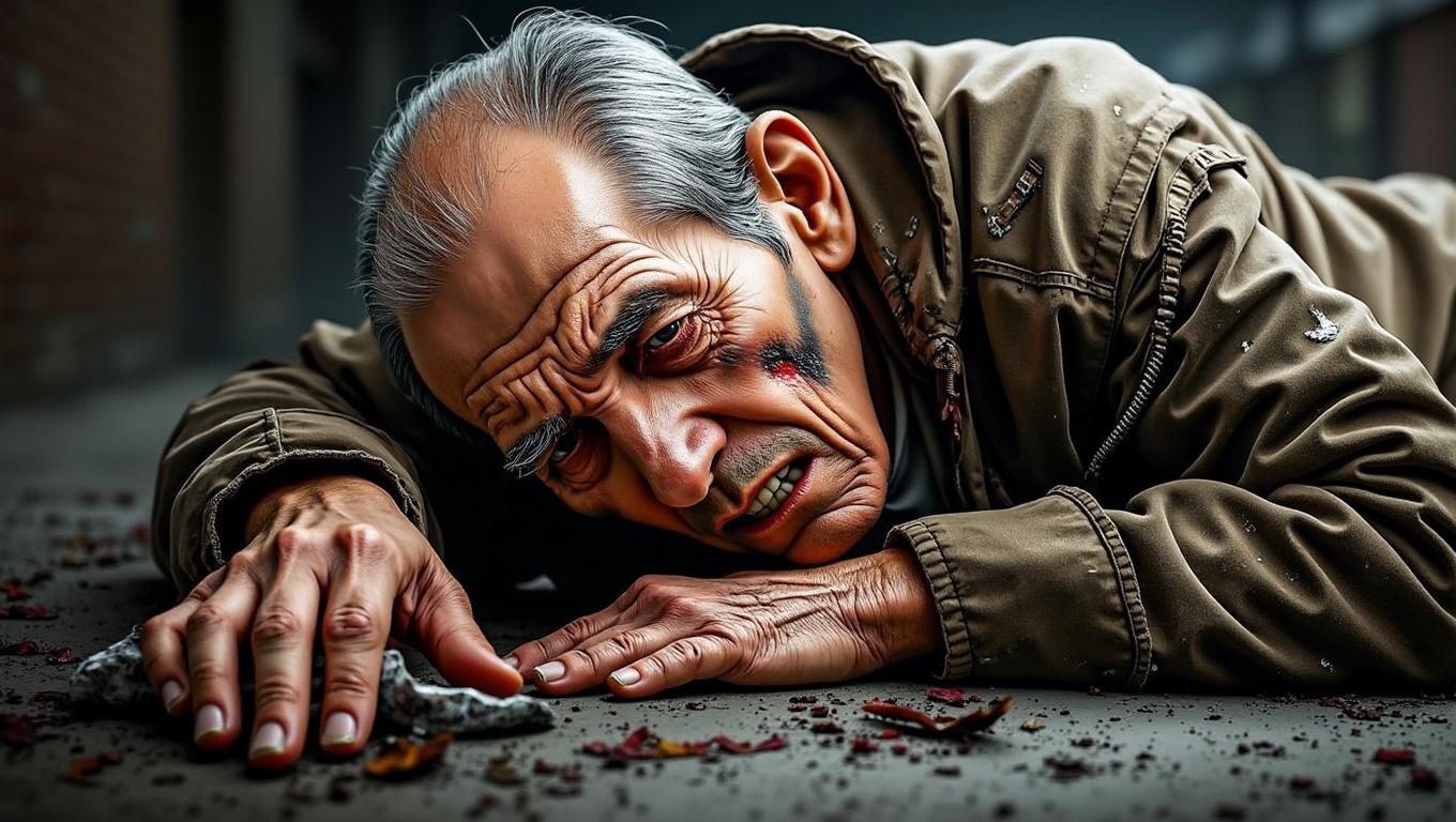 O GRITO SILENCIOSO DE UM IDOSO DE 93 ANOS BRUTALMENTE ESPANCADO