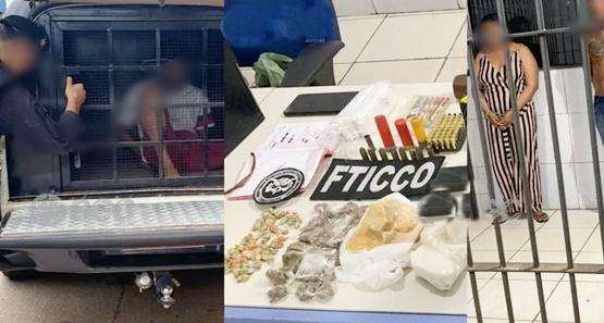 Trio de Tráficantes Desmascarado: Armas, Drogas e Maconha em Porto Velho