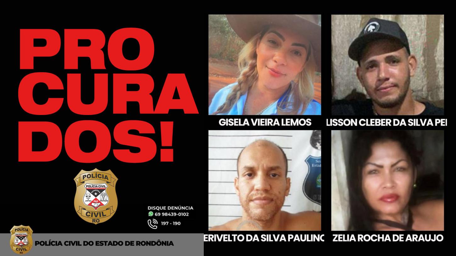 URGENTE: POLÍCIA CIVIL CONVOCA POPULAÇÃO PARA CAÇADA A FORAGIDOS