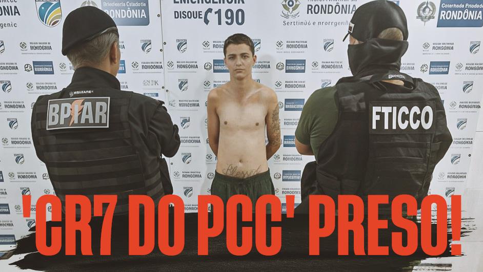'CR7 DO PCC' PRESO COM ARMA DE GUERRA APÓS CERCO POLICIAL EM PORTO VELHO