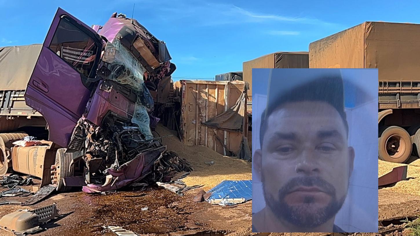 TRAGÉDIA NA BR-364: CAMINHONEIRO MORRE EM ENGAVETAMENTO NO “PARE E SIGA” DE CANDEIAS