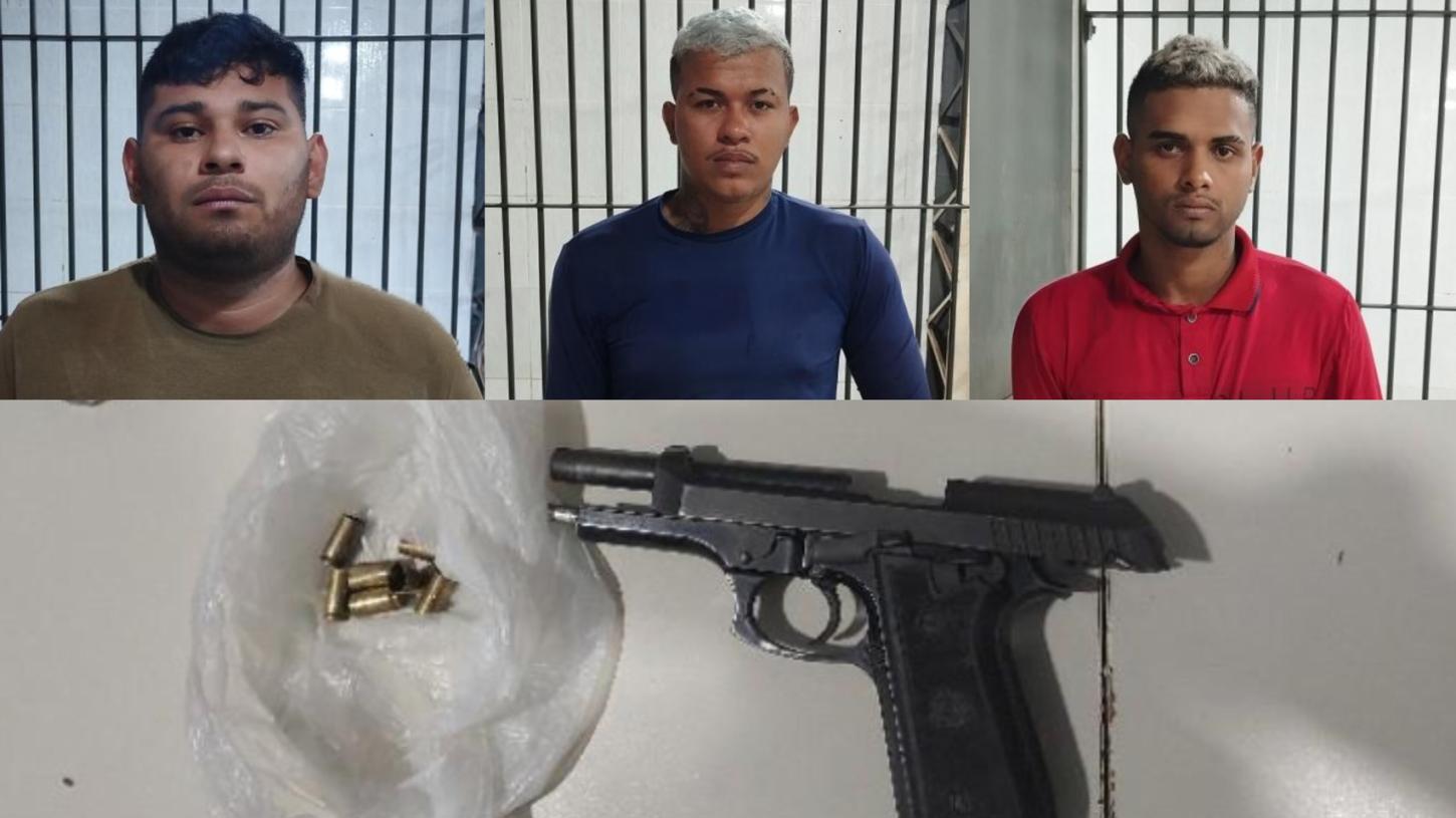 TRIO MATA FLANELINHA COM ARMA DE PM ROUBADA