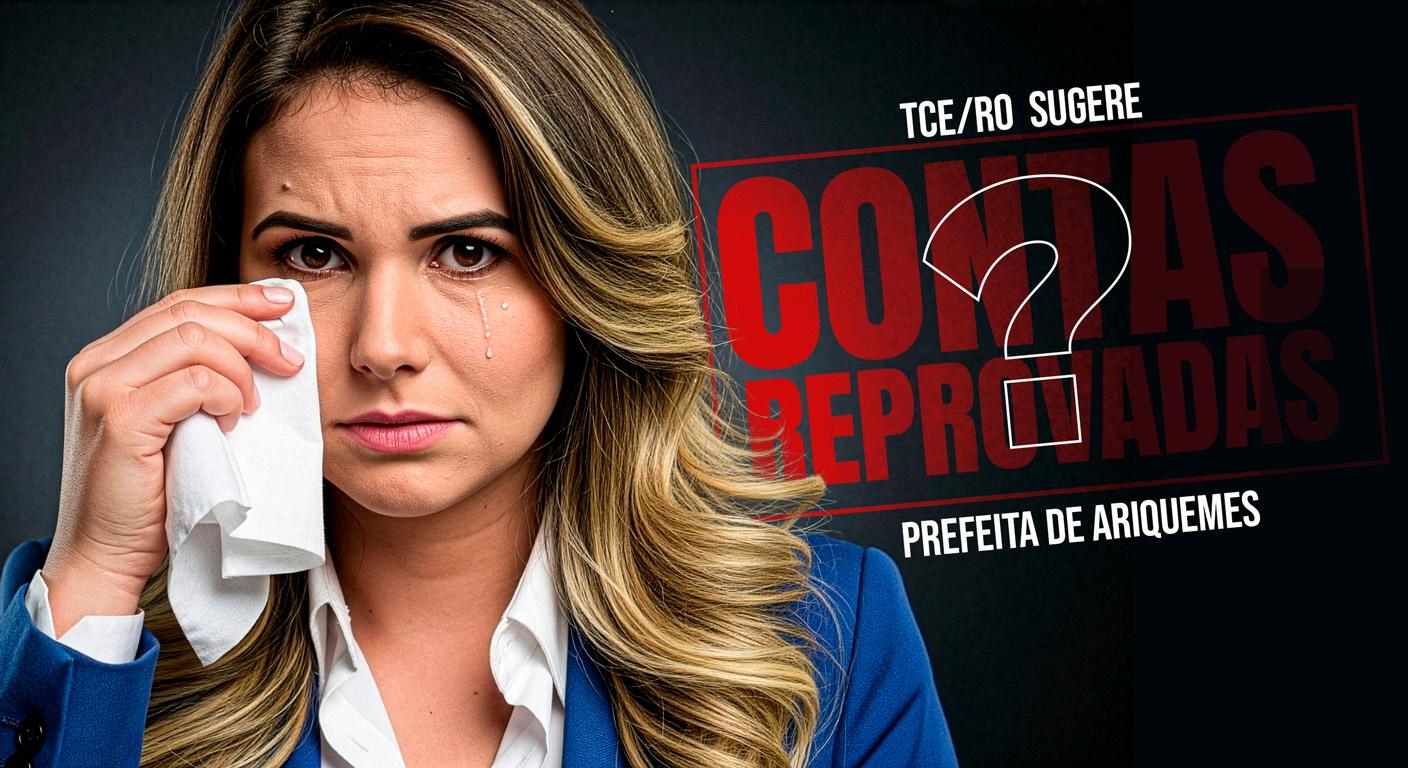 TCE - TRIBUNAL DE CONTAS DO ESTADO SUGERE REPROVAÇÃO DAS CONTAS DE 2024 DA PREFEITA DE ARIQUEMES CARLA REDANO