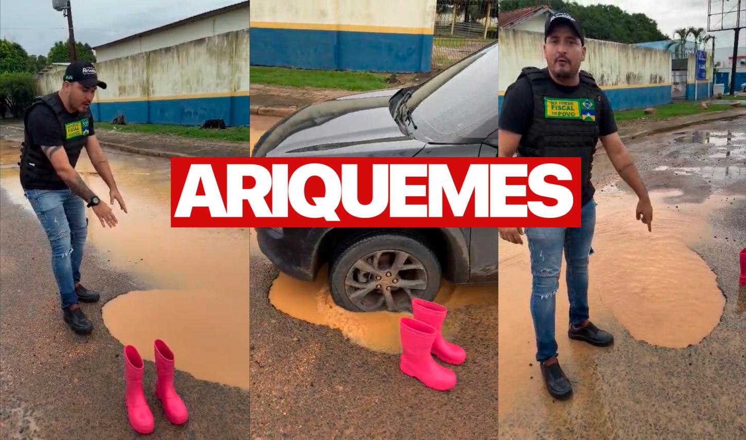 Deputado federal Rafael Fera expõe situação das ruas de Ariquemes e questiona aplicação de recursos municipais