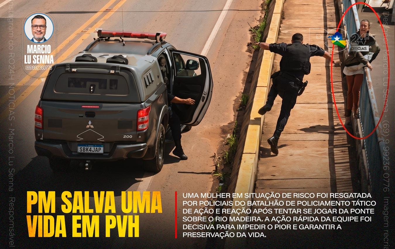 PM SALVA UMA VIDA EM PORTO VELHO