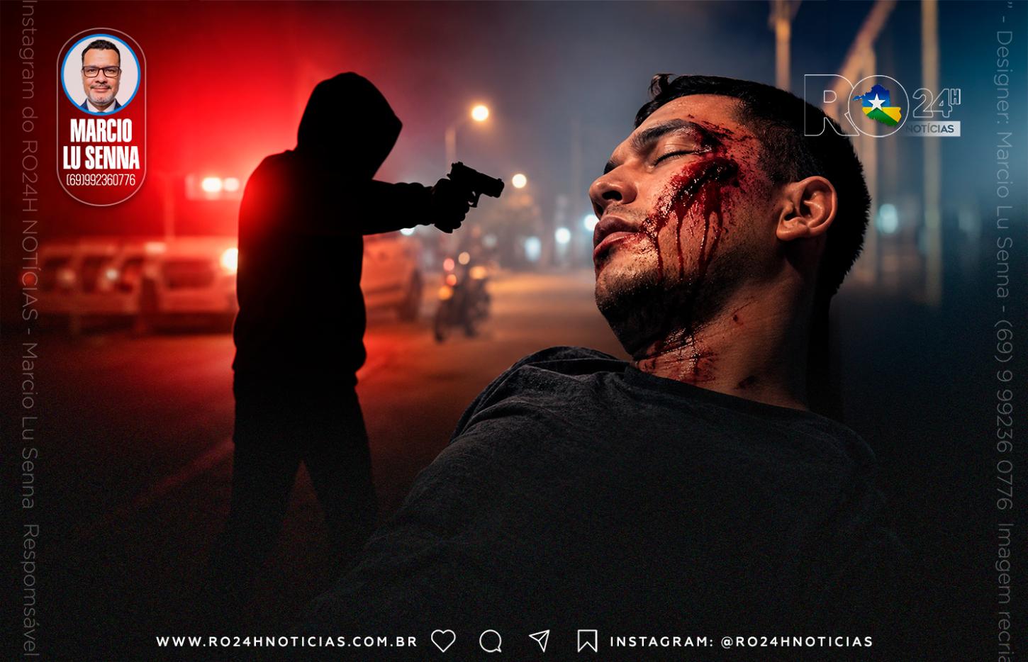Homem é baleado no rosto durante tentativa de latrocínio na zona Leste de Porto Velho