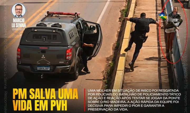 PM SALVA UMA VIDA EM PORTO VELHO